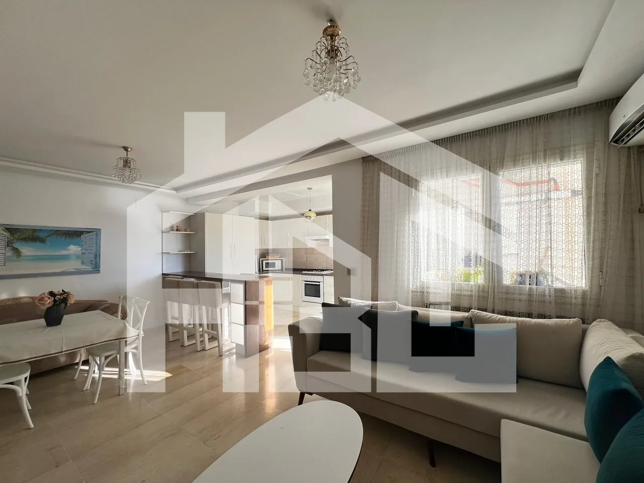 S+2 de 110 m² aux Jardins de L’Aouina